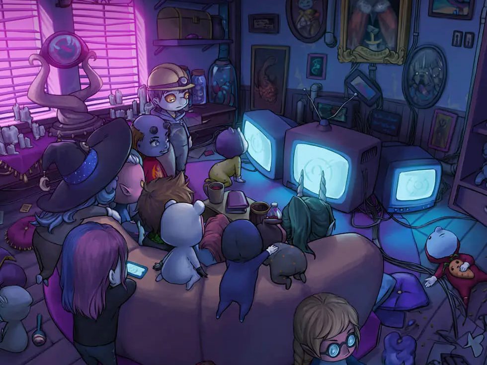 Devikins hub illustration