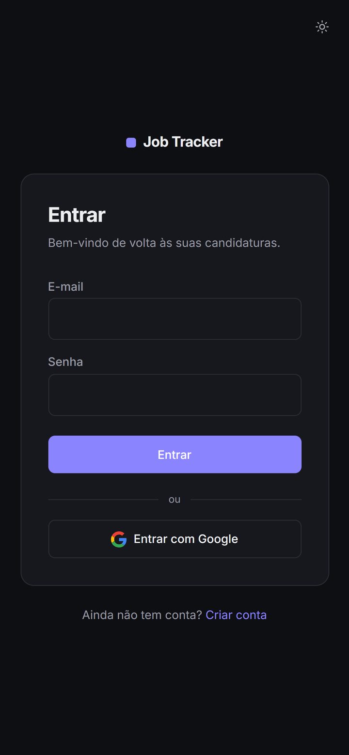 Sign-in screen on mobile
