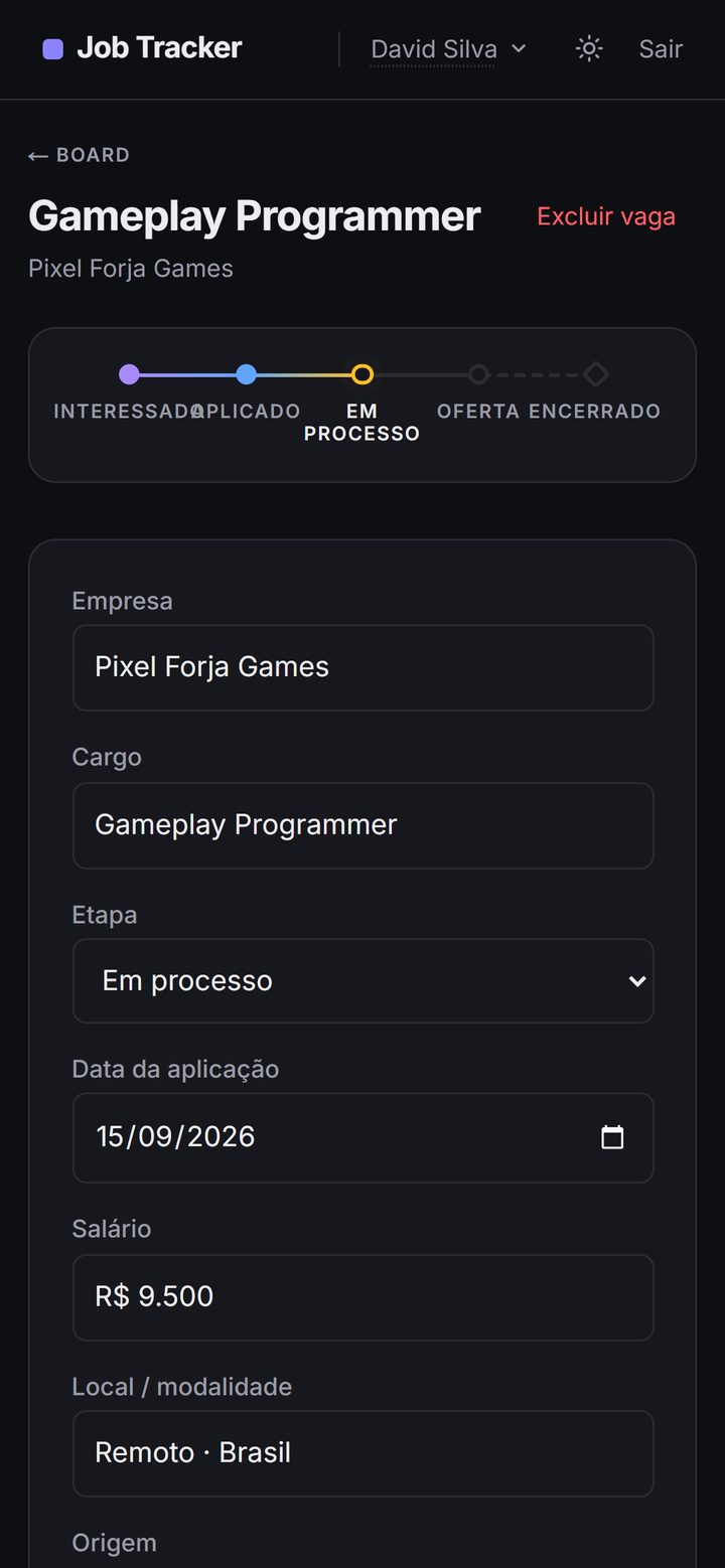 Job detail on mobile
