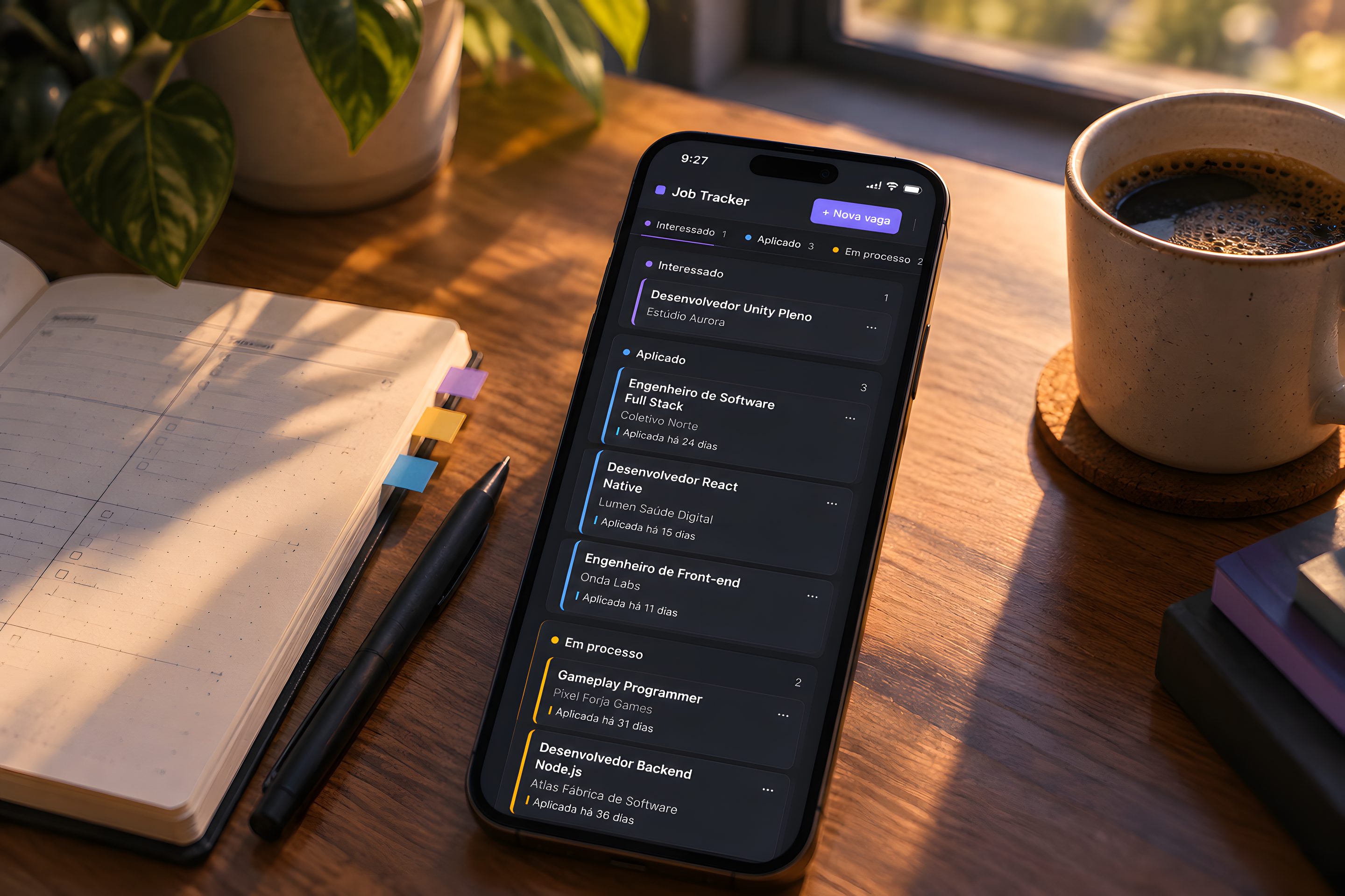 Kanban board in the light theme