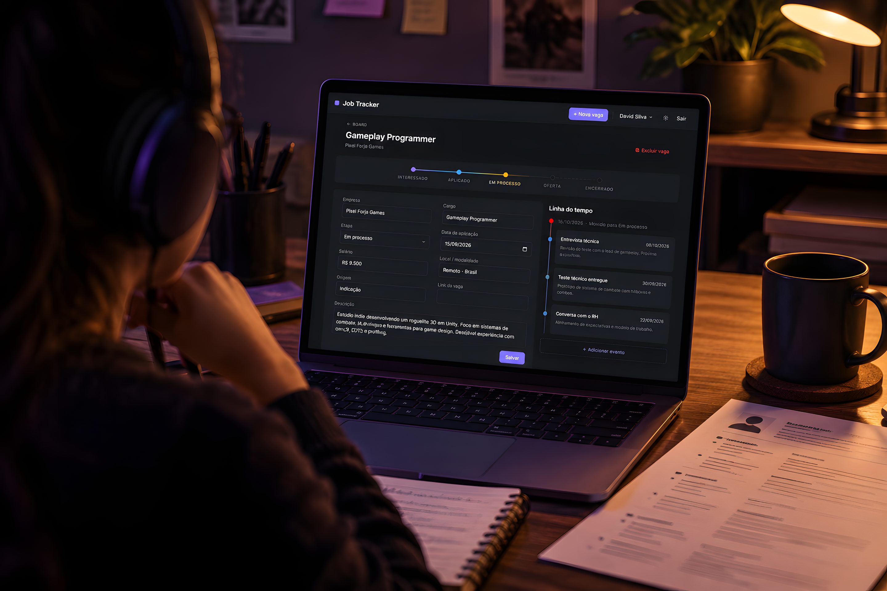 New job dialog